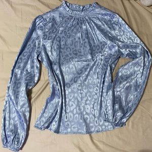 Silk Leopard Print Blouse